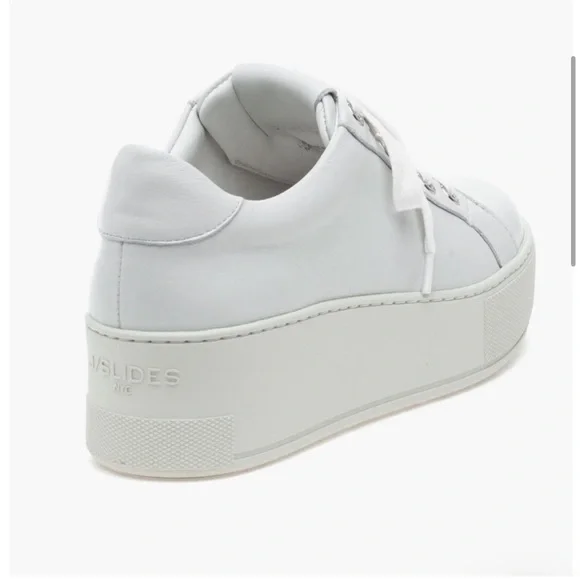 NWT J/SLIDES MAYA White Leather Sneaker - Picture 3 of 15